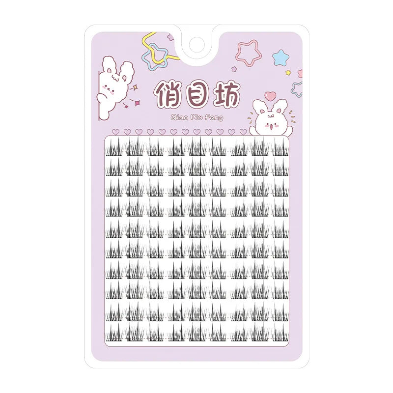 Sunflower Lashes Brown Manga False Eyelashes Natural Soft Large Capacity Anime Eyelashes Douyin Wanghong Makeup Anime Eyelashes