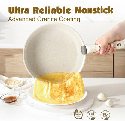 23 Piece Pots and Pans Set, Nonstick Detachable Handle Cookware, Induction Kitchen Cookware Set with Removable Han