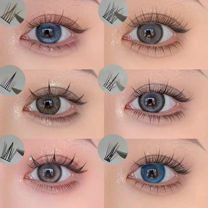 Sunflower Lashes Brown Manga False Eyelashes Natural Soft Large Capacity Anime Eyelashes Douyin Wanghong Makeup Anime Eyelashes