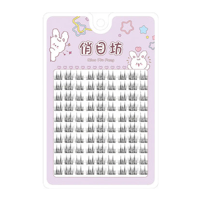 Sunflower Lashes Brown Manga False Eyelashes Natural Soft Large Capacity Anime Eyelashes Douyin Wanghong Makeup Anime Eyelashes